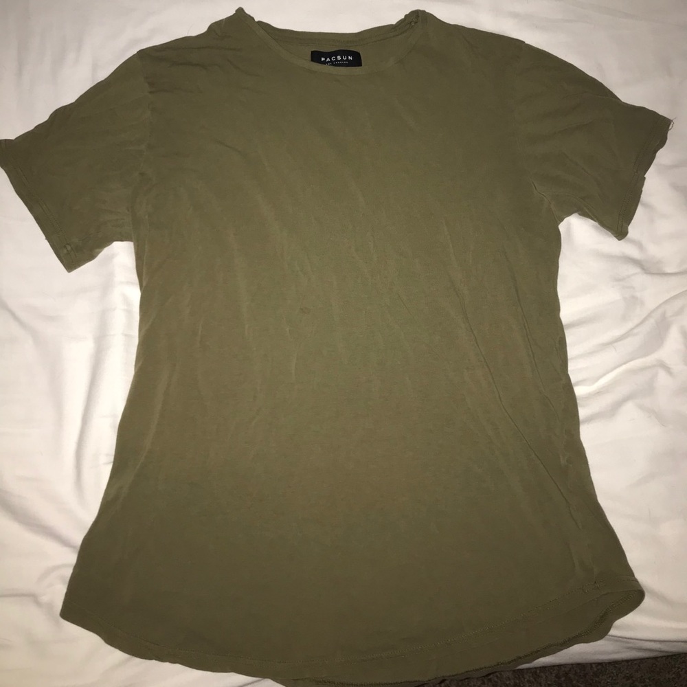 Olive dropcut shirt